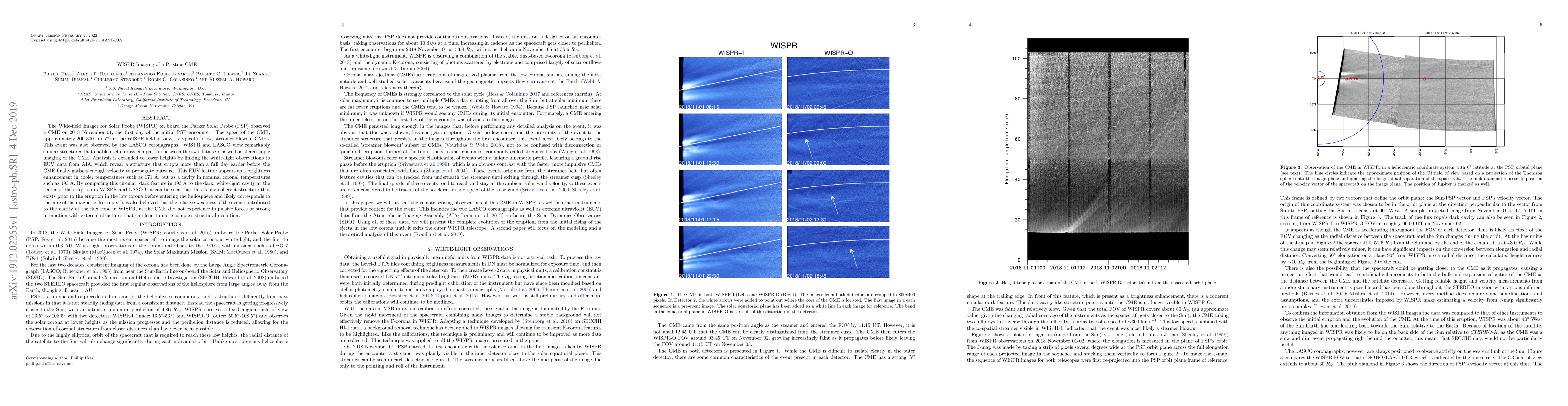Thumbnail for WISPR Imaging of a Pristine CME