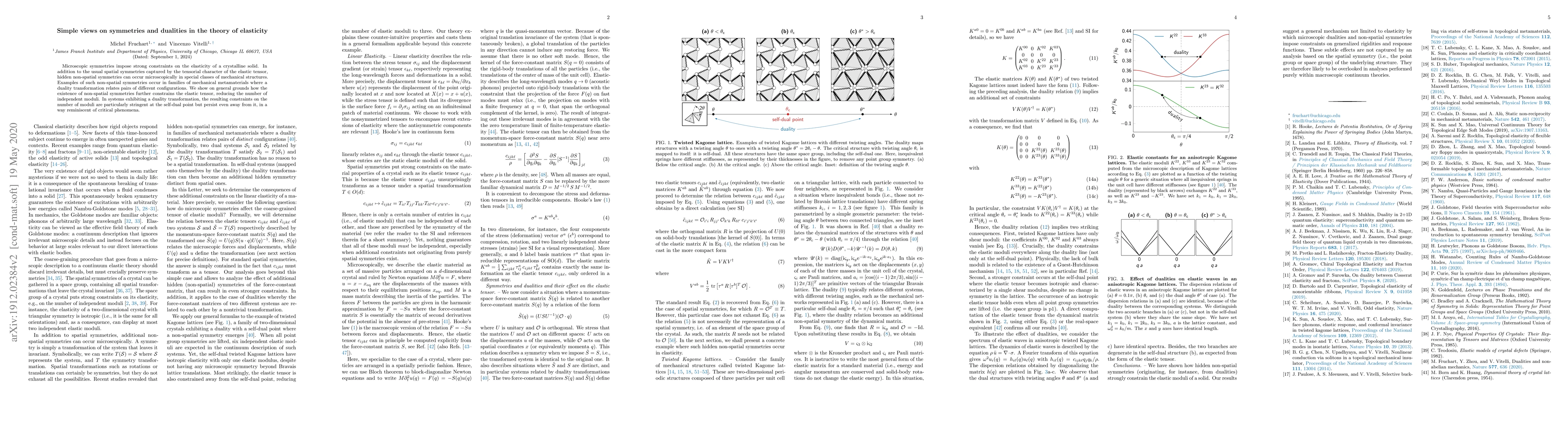 Thumbnail for Simple views on symmetries and dualities in the theory of elasticity