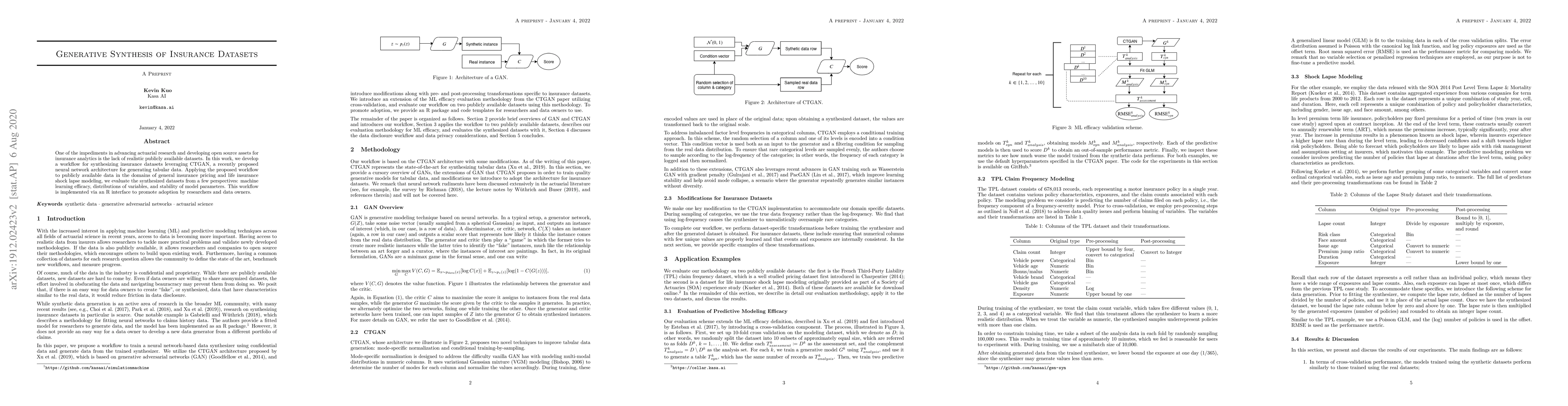 Thumbnail for Generative Synthesis of Insurance Datasets