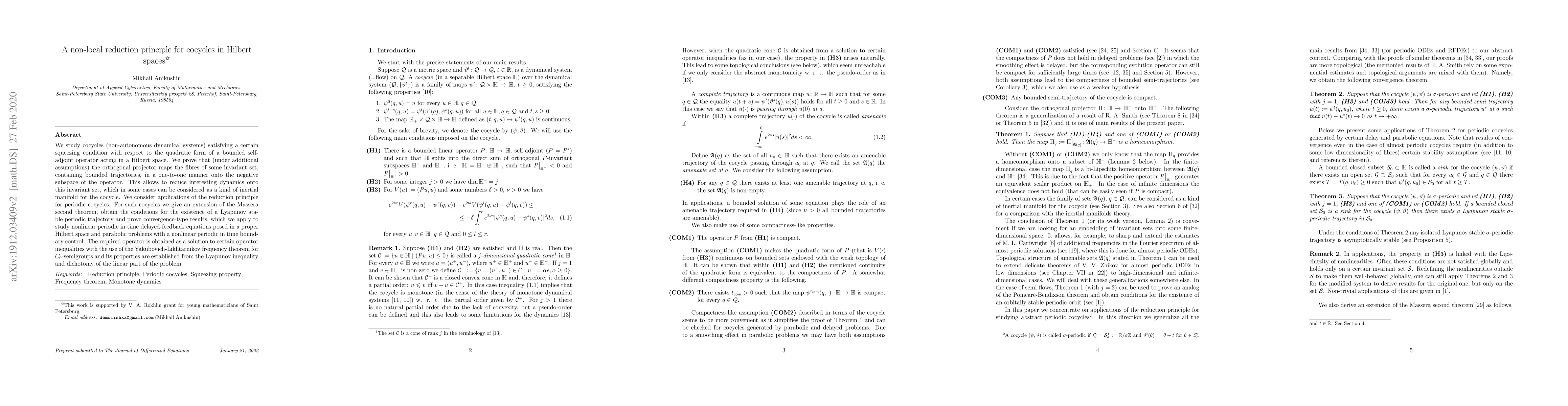 Thumbnail for A non-local reduction principle for cocycles in Hilbert spaces