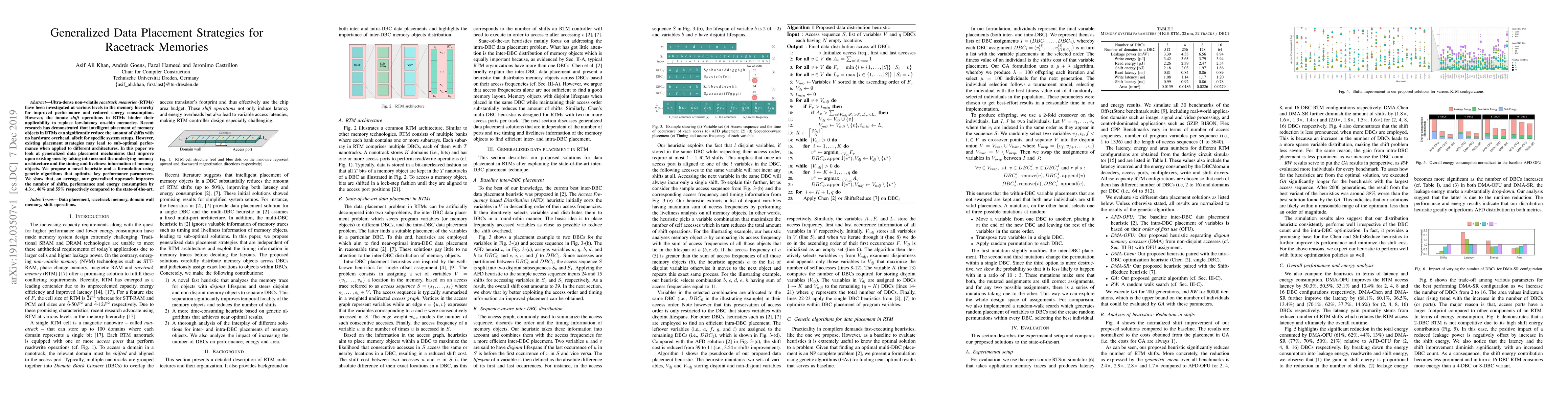 Thumbnail for Generalized Data Placement Strategies for Racetrack Memories