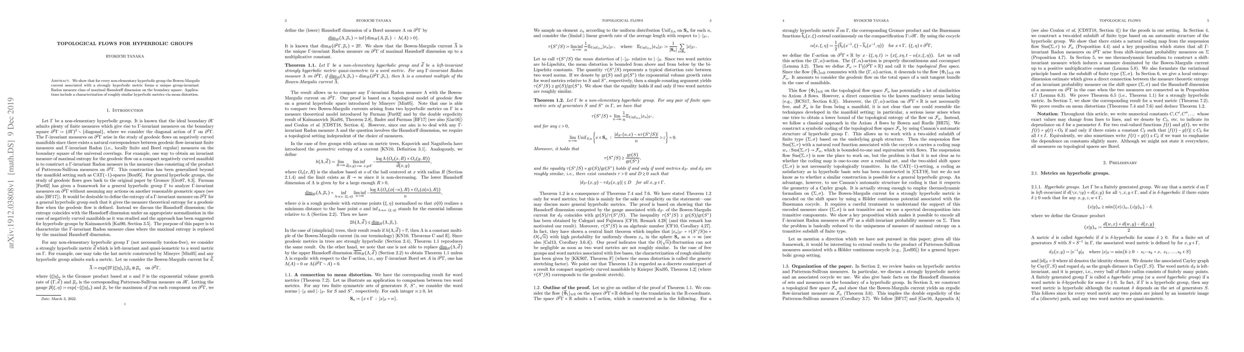 Thumbnail for Topological flows for hyperbolic groups