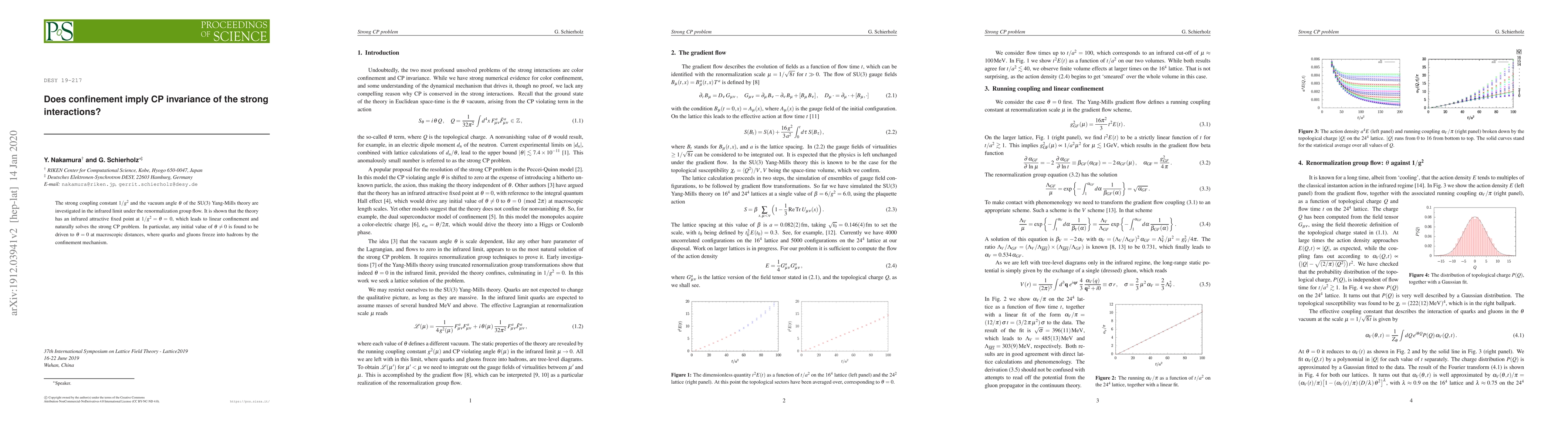 Thumbnail for Does confinement imply CP invariance of the strong interactions?