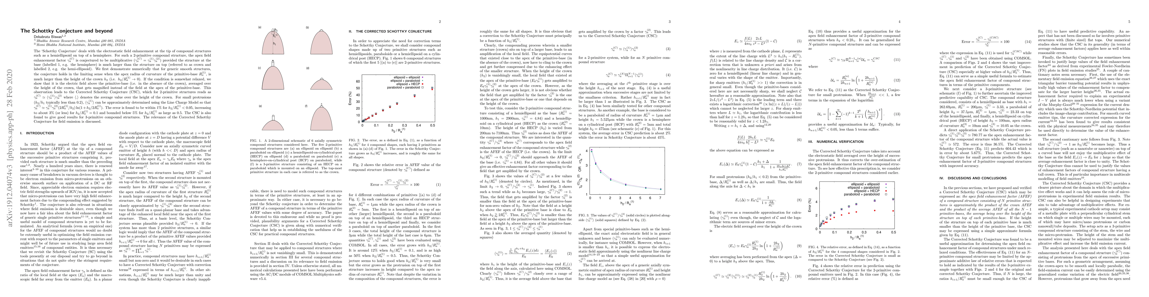 Thumbnail for The Schottky Conjecture and beyond