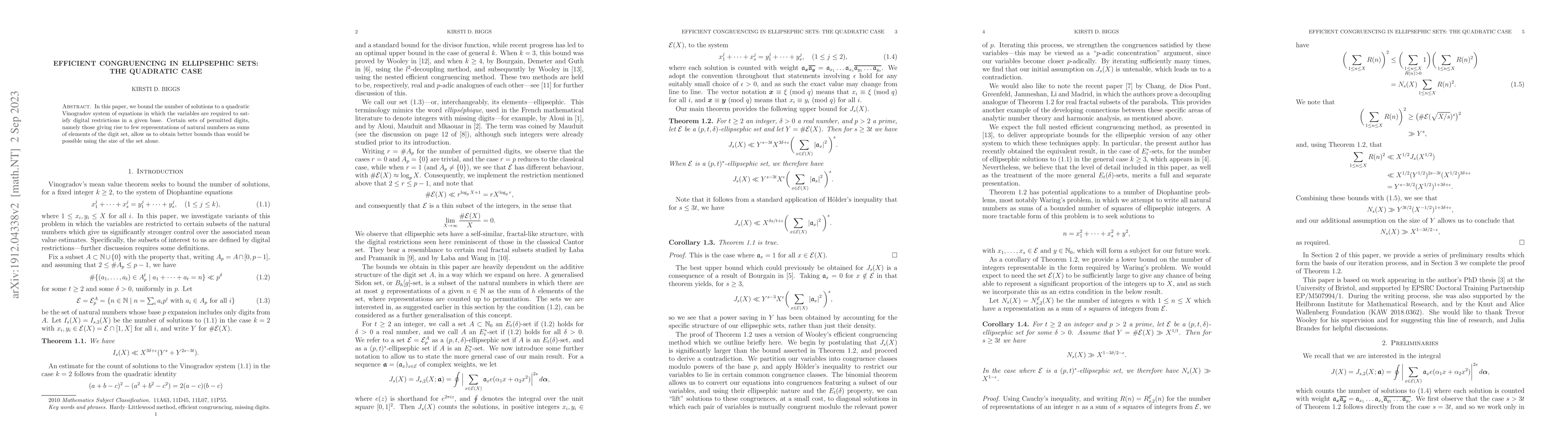 Thumbnail for Efficient congruencing in ellipsephic sets: the quadratic case