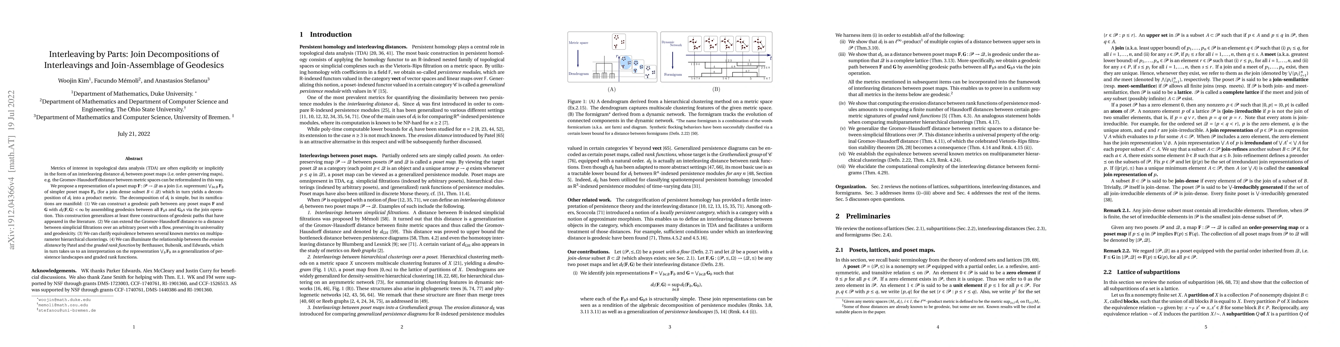 Thumbnail for Interleaving by Parts: Join Decompositions of Interleavings and
  Join-Assemblage of Geodesics