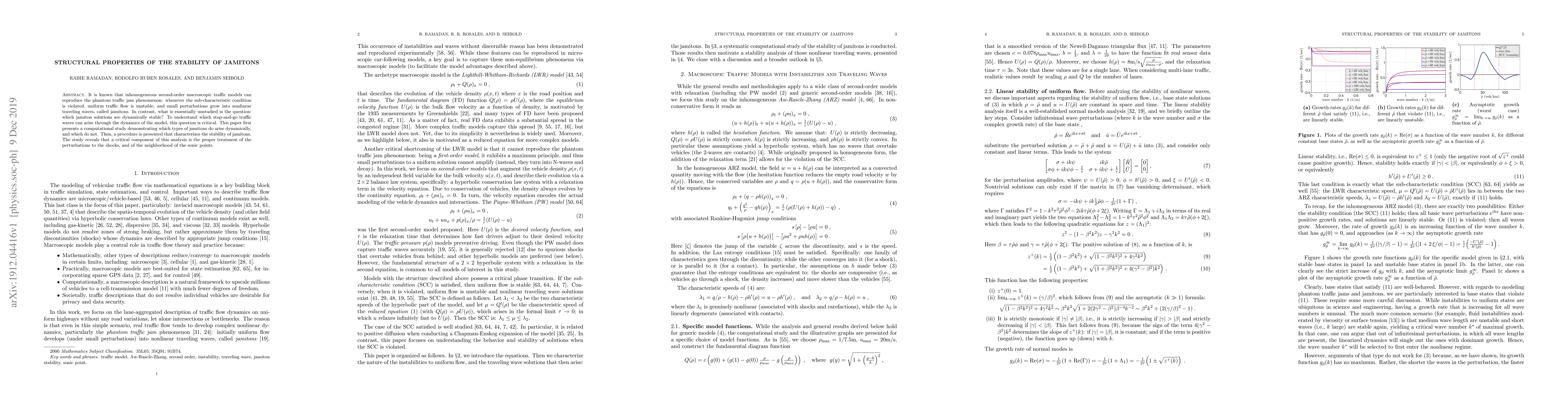 Thumbnail for Structural Properties of the Stability of Jamitons