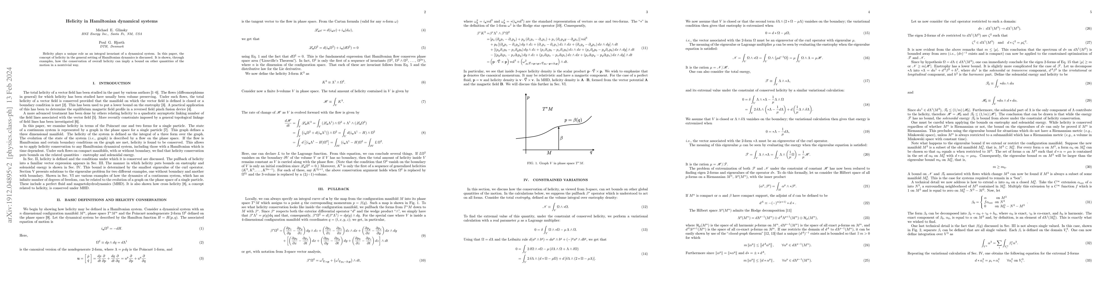 Thumbnail for Helicity in Hamiltonian dynamical systems