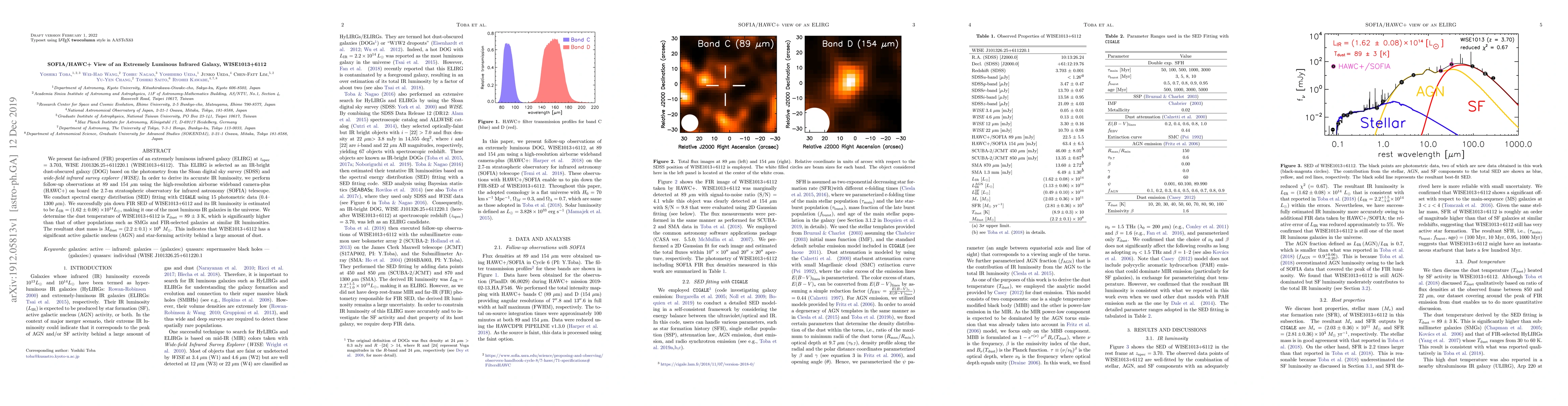 Thumbnail for SOFIA/HAWC+ View of an Extremely Luminous Infrared Galaxy, WISE1013+6112