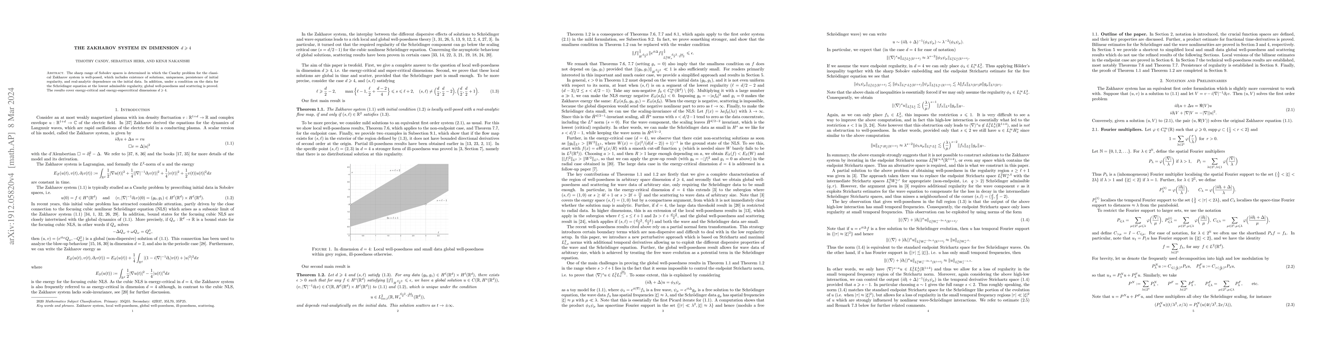 Thumbnail for The Zakharov system in dimension $d \geqslant 4$