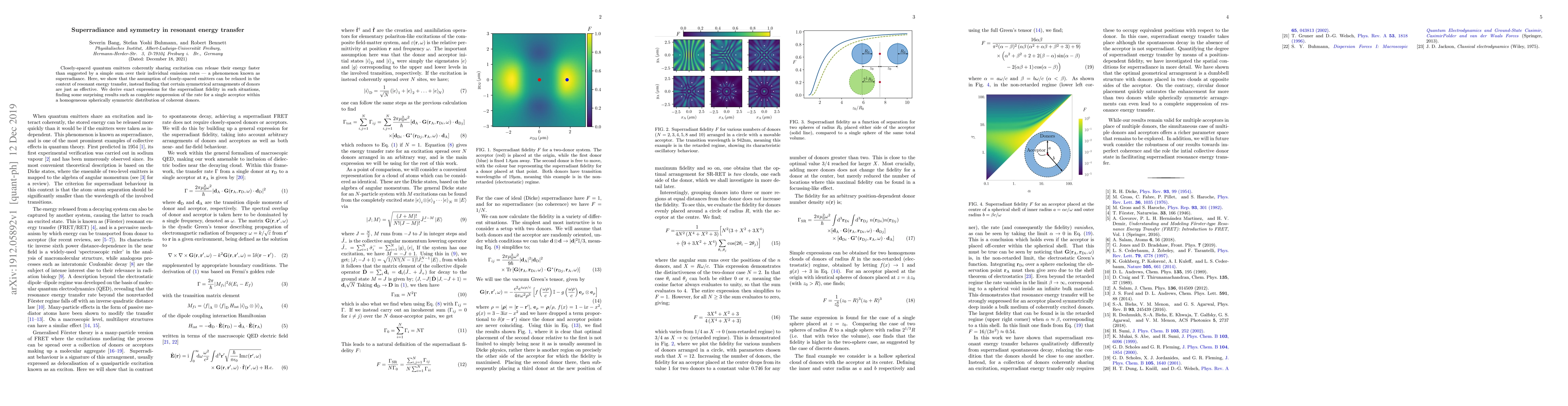 Thumbnail for Superradiance and symmetry in resonant energy transfer
