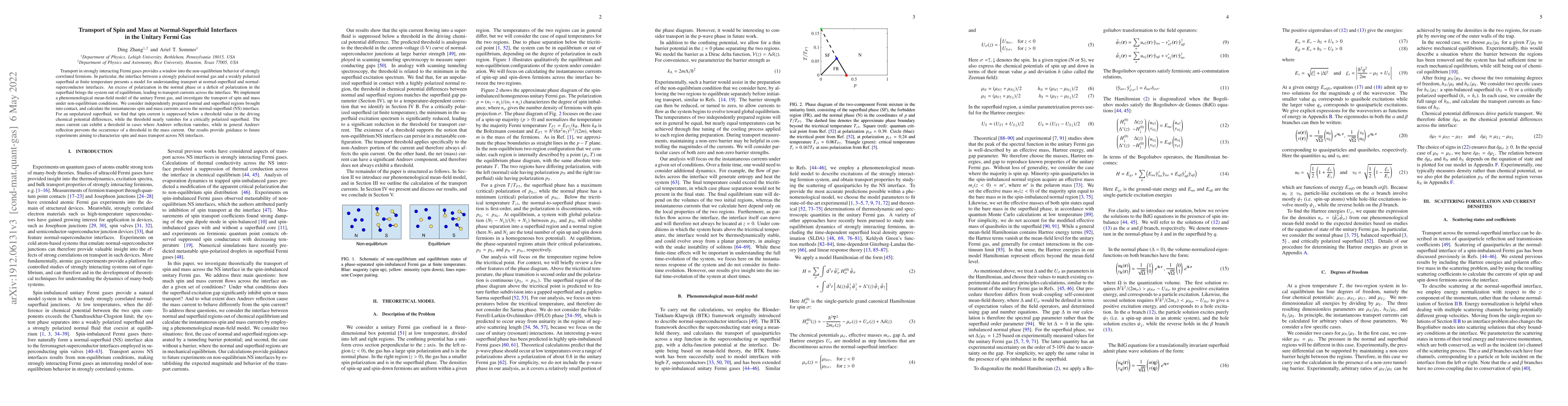 Thumbnail for Transport of Spin and Mass at Normal-Superfluid Interfaces in the
  Unitary Fermi Gas