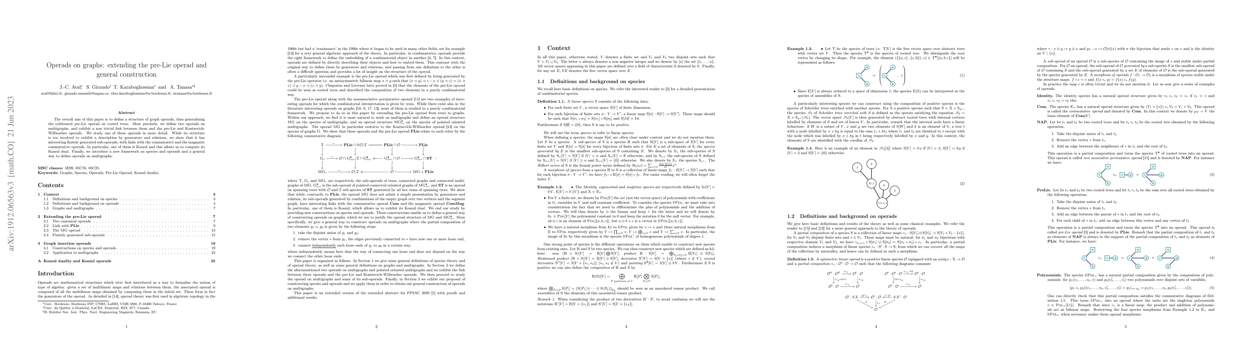 Thumbnail for Operads on graphs: extending the pre-Lie operad and general construction