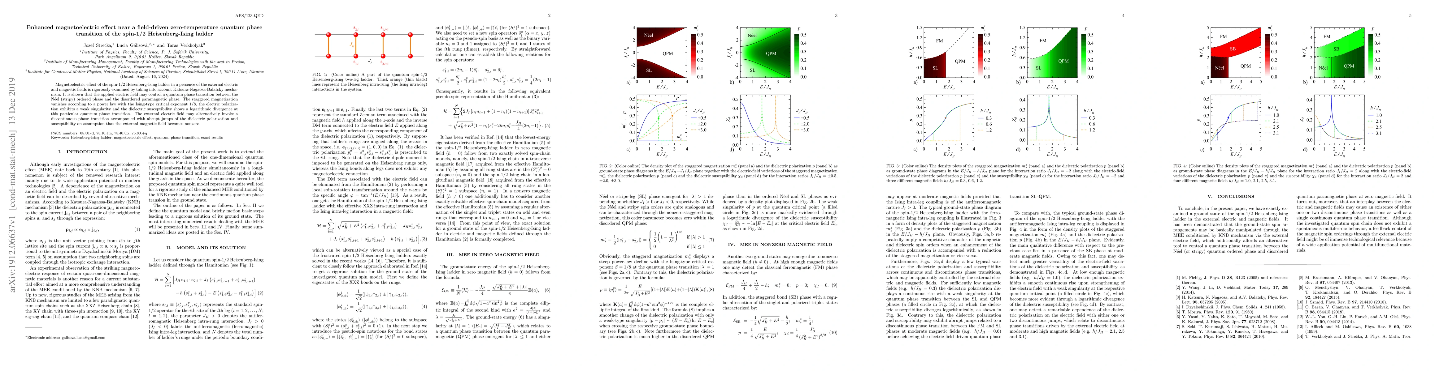 Thumbnail for Enhanced magnetoelectric effect near a field-driven zero-temperature
  quantum phase transition of the spin-1/2 Heisenberg-Ising ladder