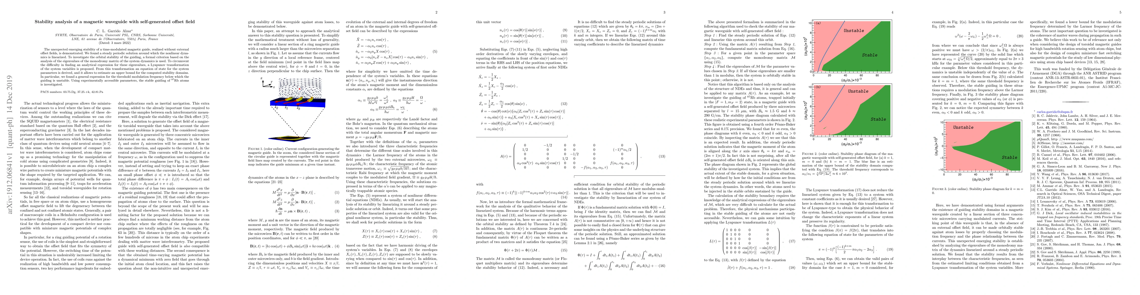 Thumbnail for Stability analysis of a magnetic waveguide with self-generated offset
  field