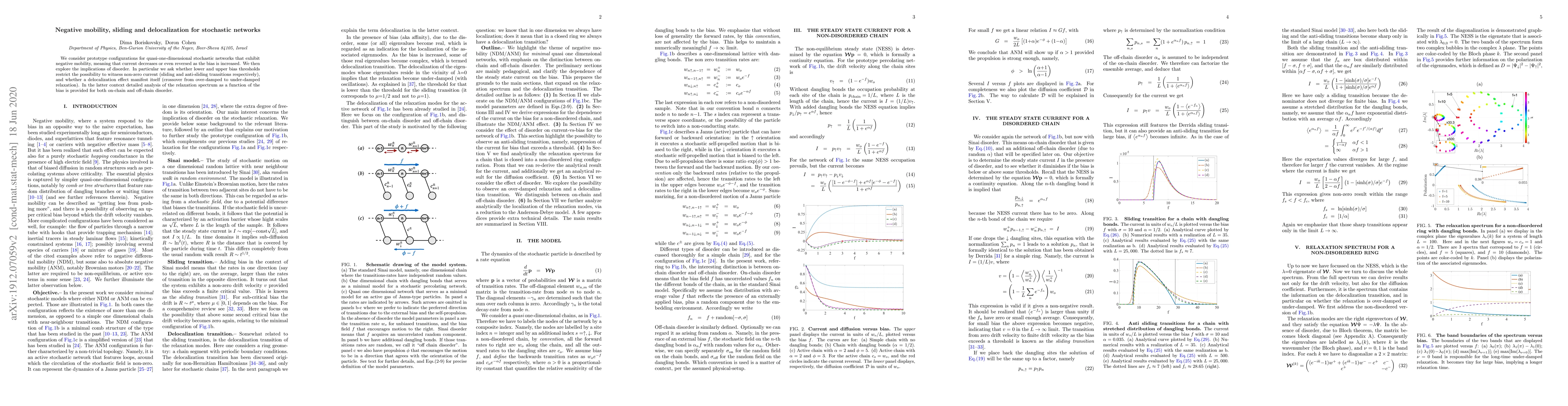 Thumbnail for Negative mobility, sliding and delocalization for stochastic networks