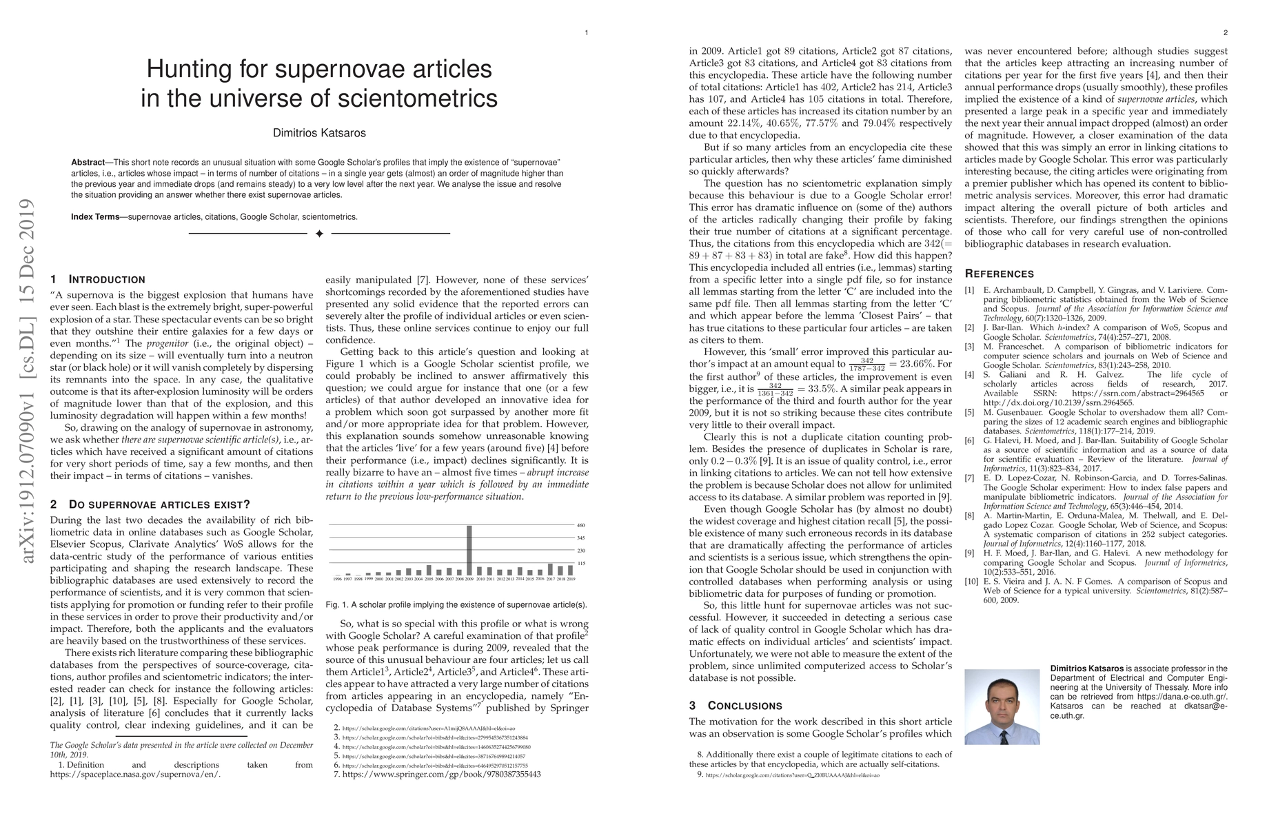 Thumbnail for Hunting for supernovae articles in the universe of scientometrics