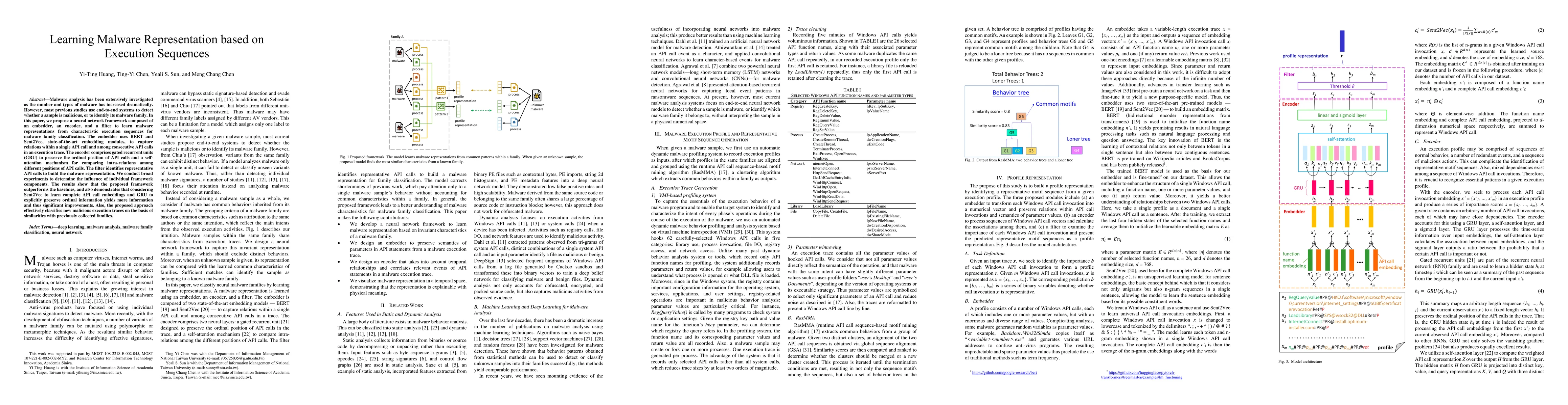 Thumbnail for Learning Malware Representation based on Execution Sequences