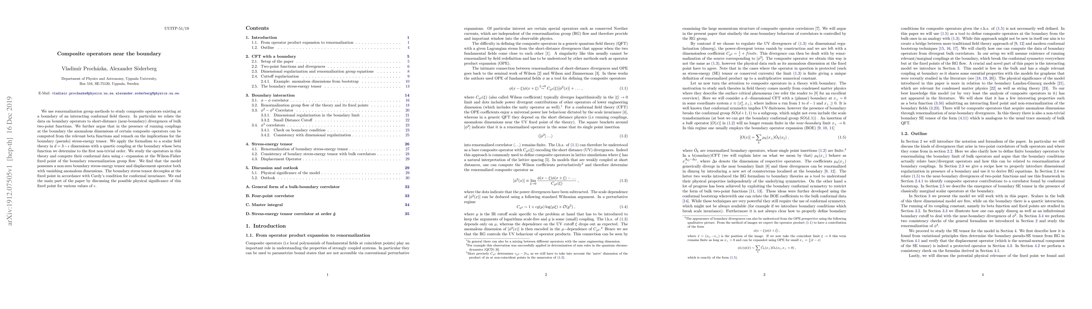 Thumbnail for Composite operators near the boundary