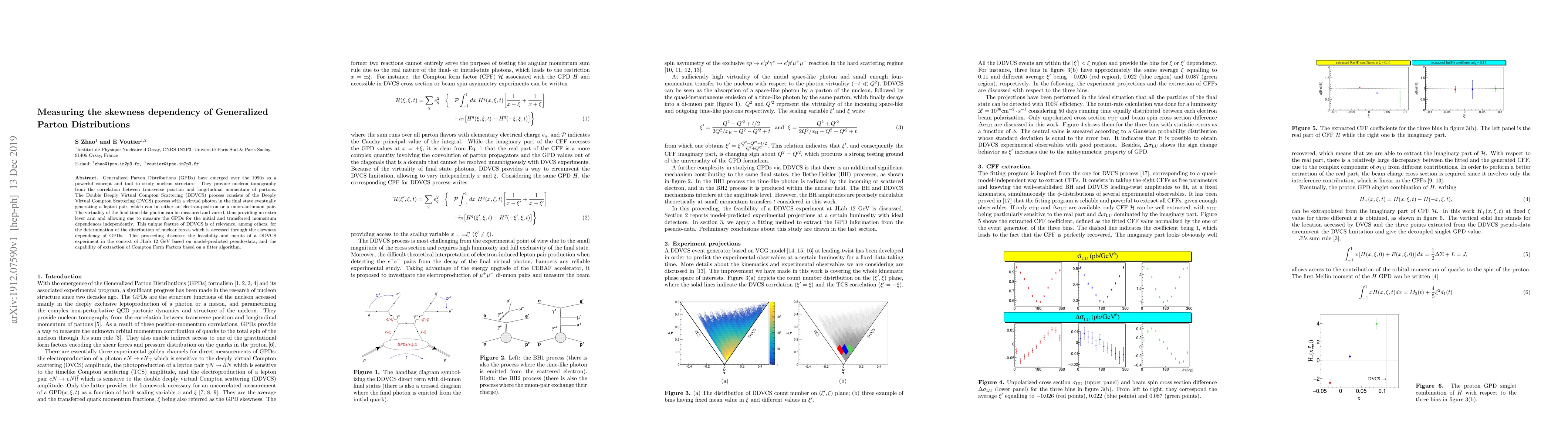 Thumbnail for Measuring the skewness dependency of Generalized Parton Distributions