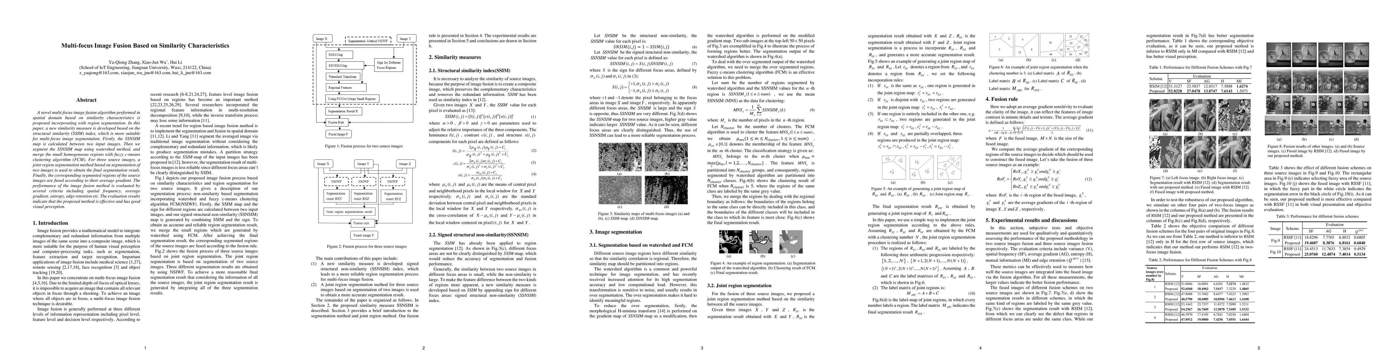 Thumbnail for Multi-focus Image Fusion Based on Similarity Characteristics