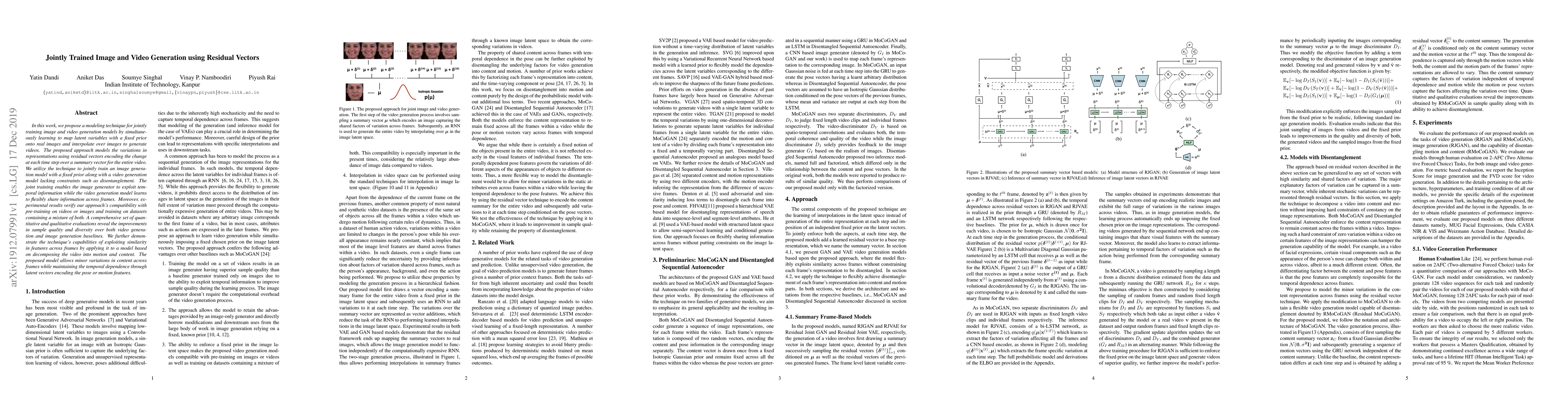 Thumbnail for Jointly Trained Image and Video Generation using Residual Vectors