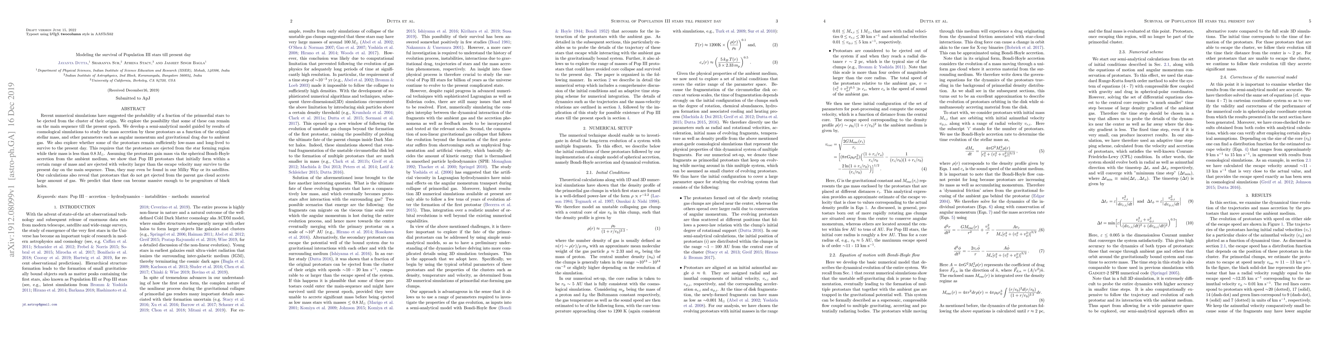 Thumbnail for Modeling the survival of Population III stars till present day