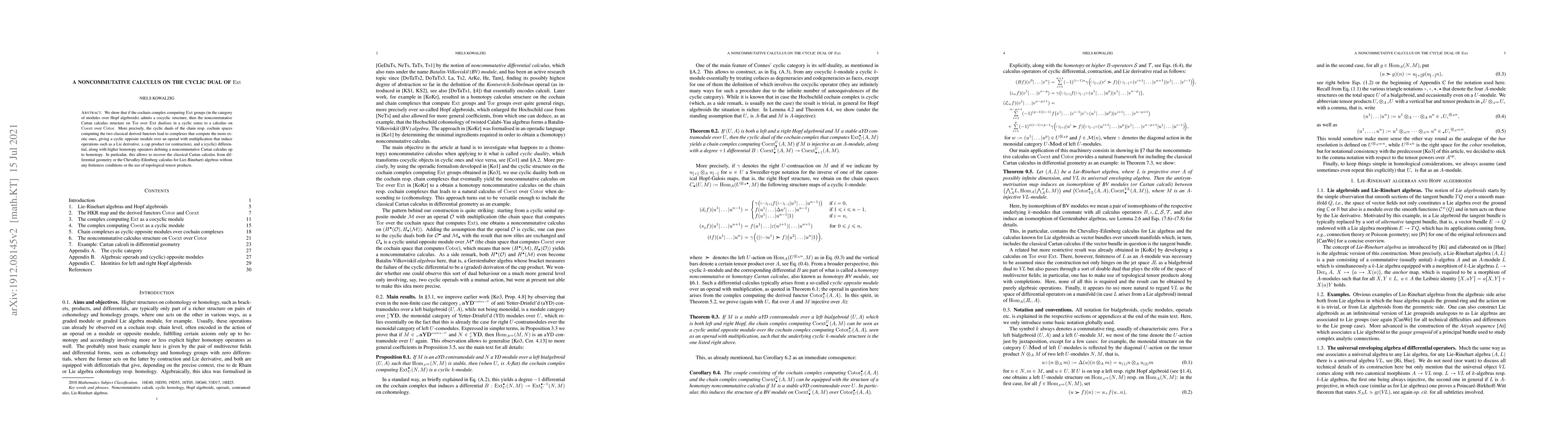 Thumbnail for A noncommutative calculus on the cyclic dual of Ext