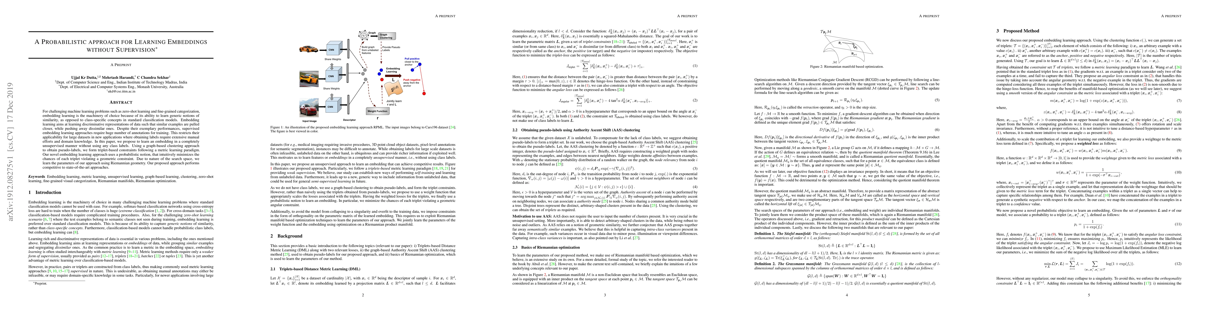 Thumbnail for A Probabilistic approach for Learning Embeddings without Supervision