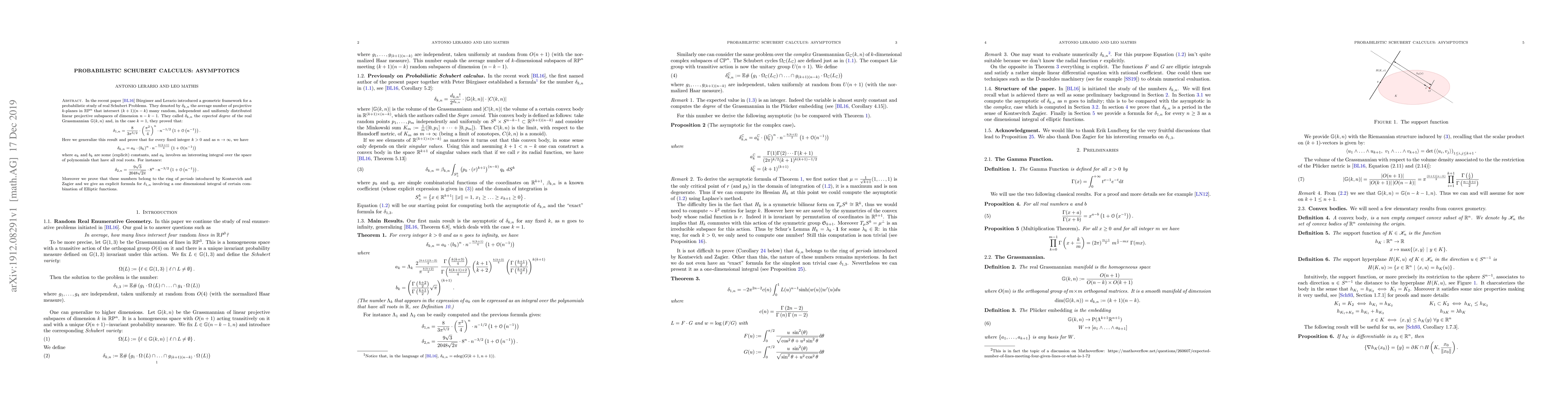 Thumbnail for Probabilistic Schubert Calculus: asymptotics