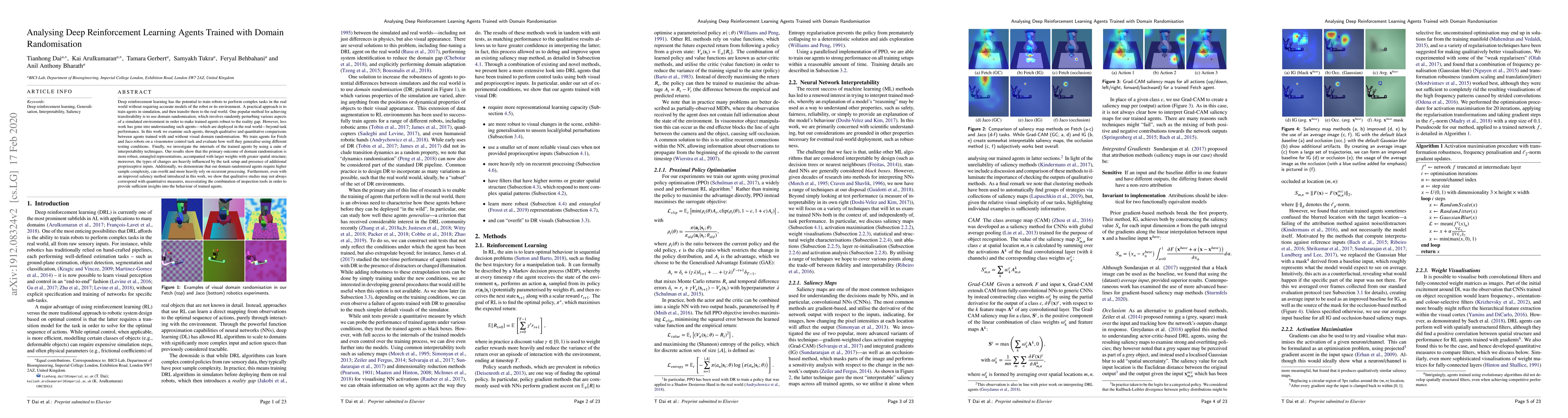 Thumbnail for Analysing Deep Reinforcement Learning Agents Trained with Domain
  Randomisation