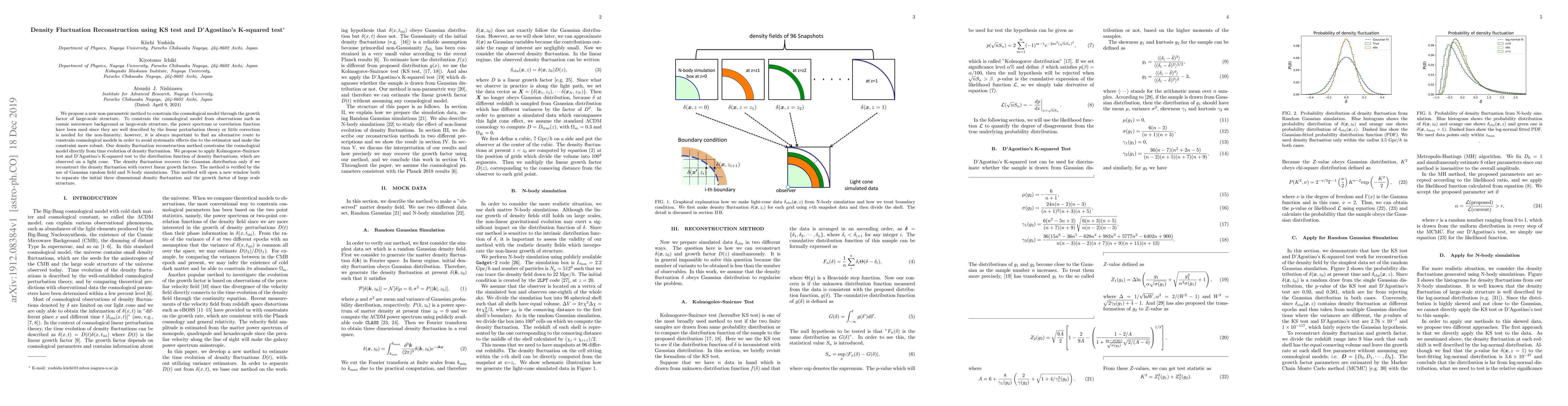 Thumbnail for Density Fluctuation Reconstruction using KS test and D'Agostino's
  K-squared test
