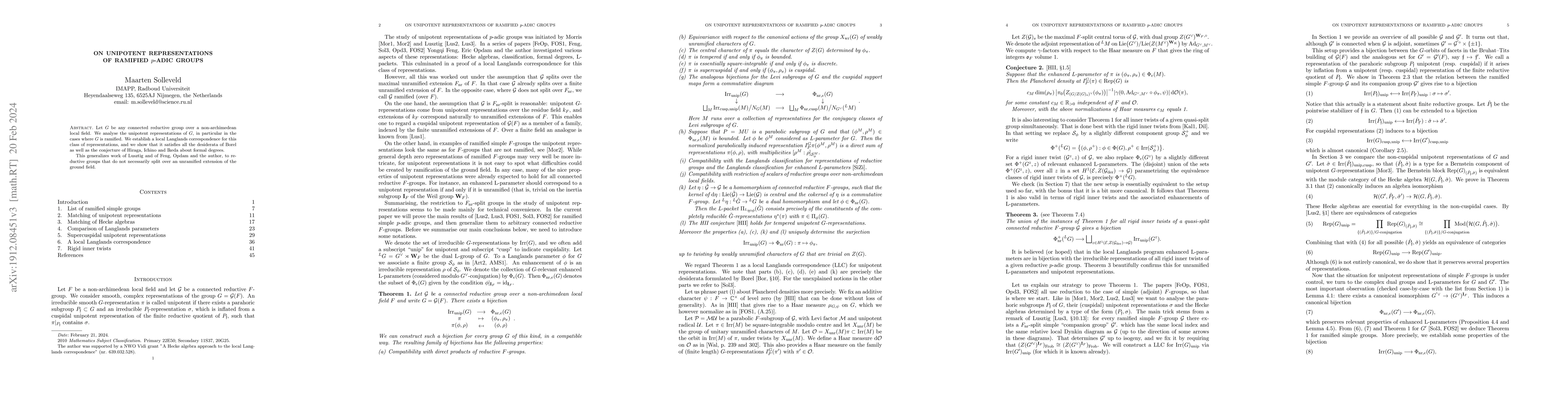 Thumbnail for On unipotent representations of ramified $p$-adic groups