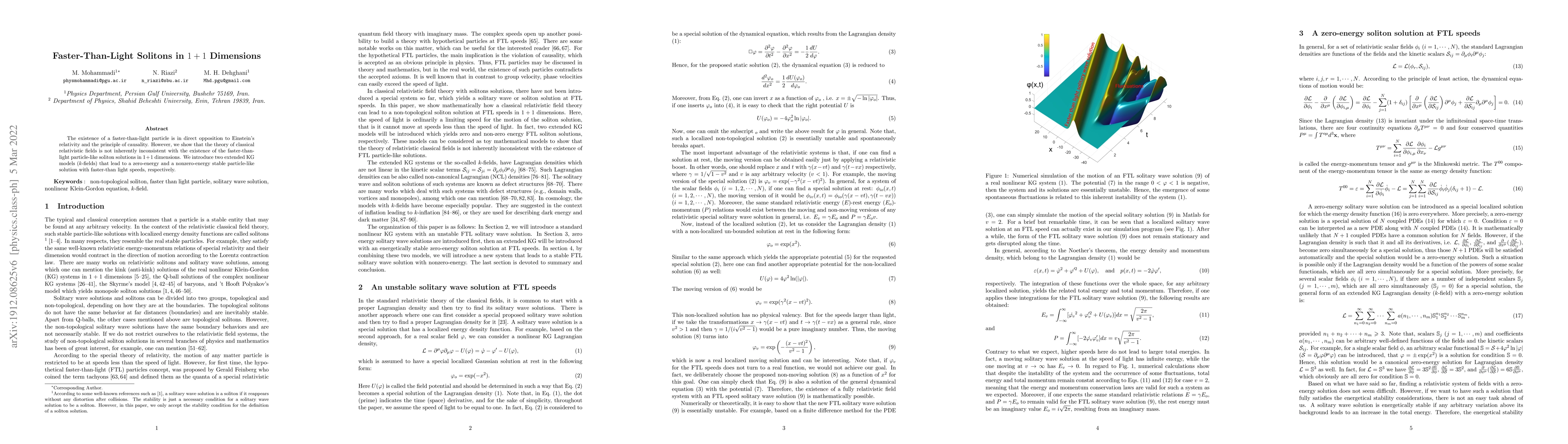Thumbnail for Faster-Than-Light Solitons in 1 + 1 Dimensions