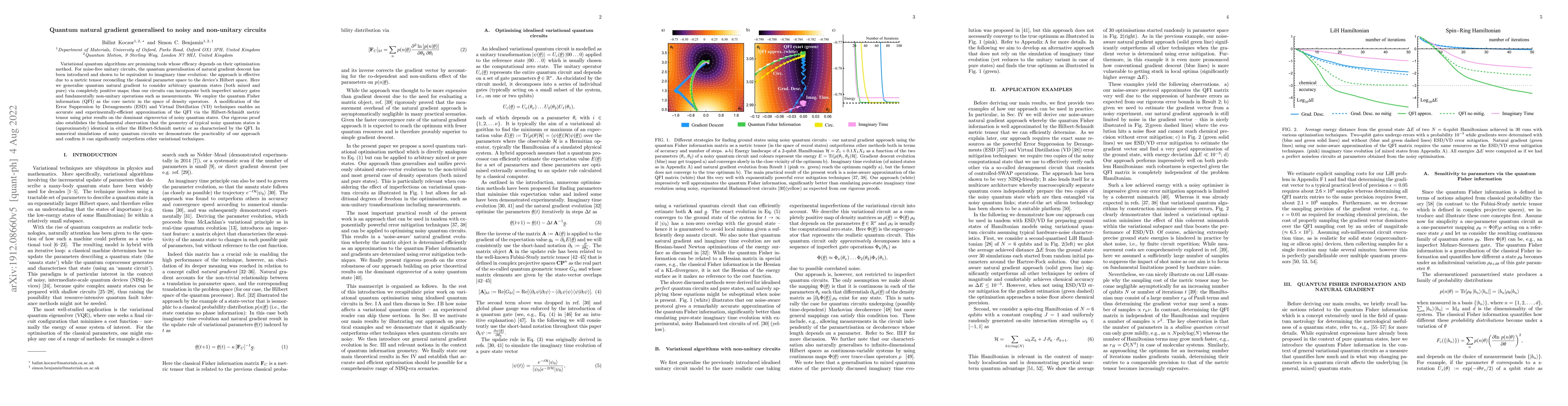 Thumbnail for Quantum natural gradient generalised to noisy and non-unitary circuits