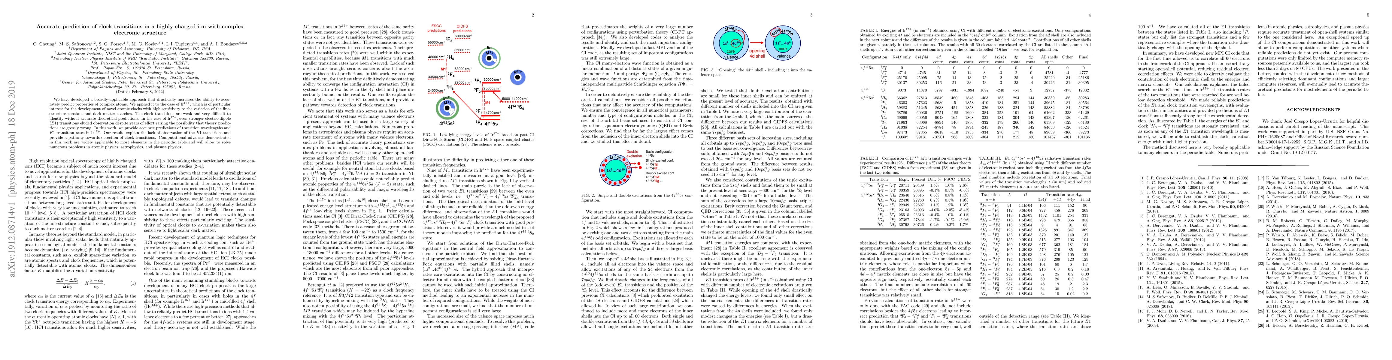 Thumbnail for Accurate prediction of clock transitions in a highly charged ion with
  complex electronic structure