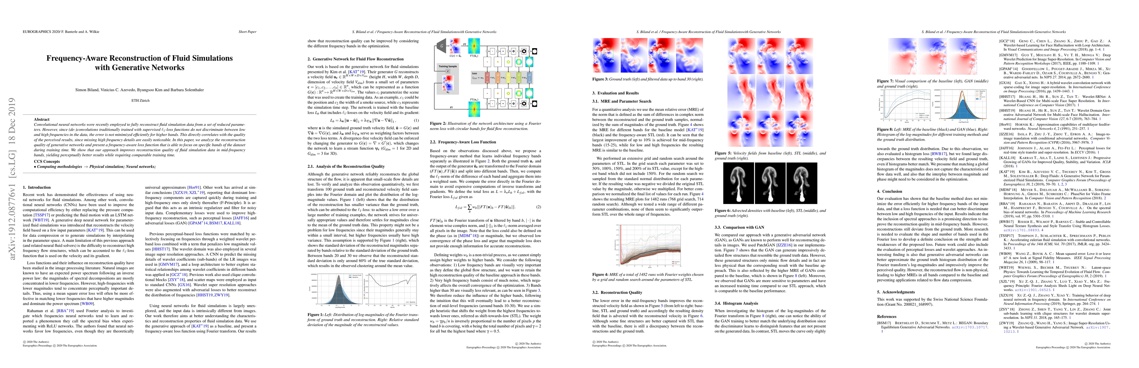 Thumbnail for Frequency-Aware Reconstruction of Fluid Simulations with Generative
  Networks
