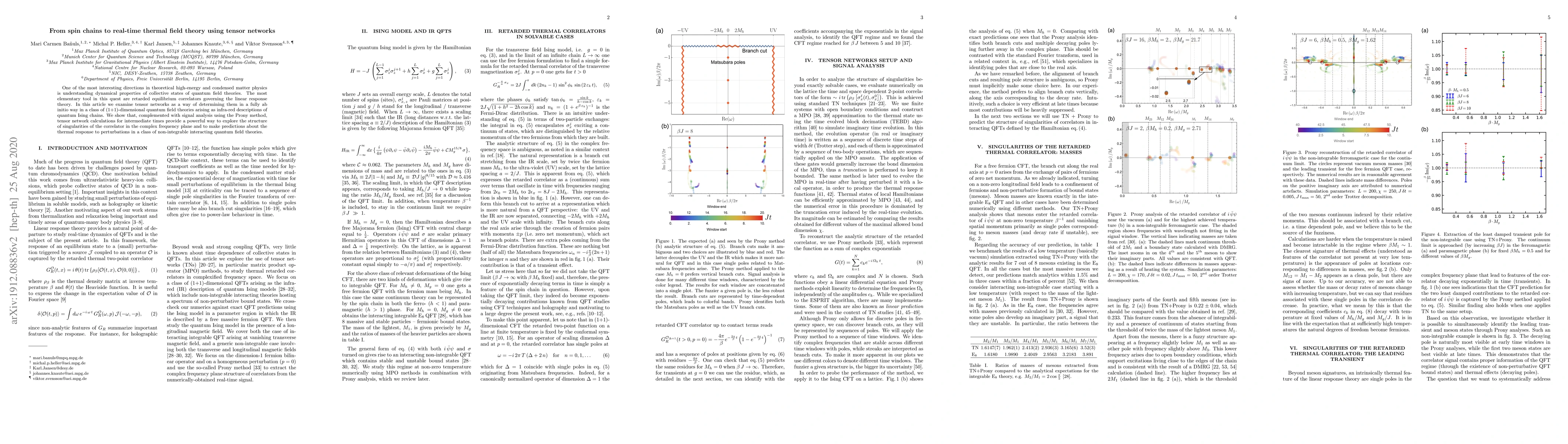 Thumbnail for From spin chains to real-time thermal field theory using tensor networks