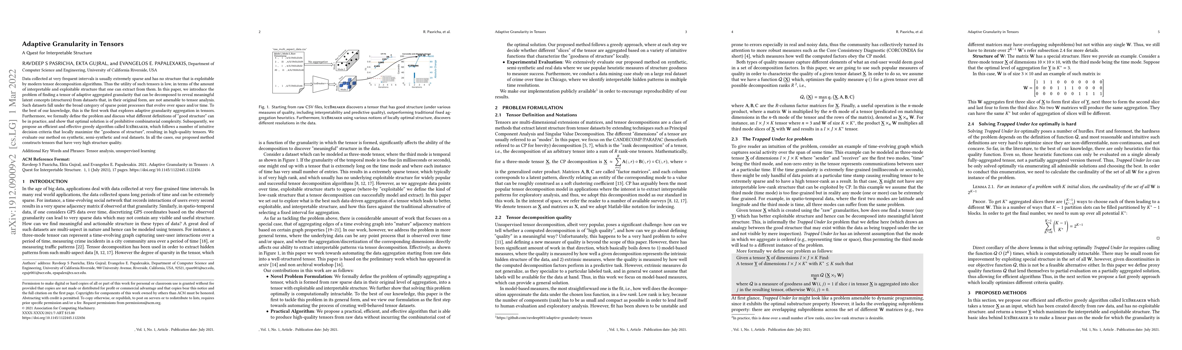 Thumbnail for Adaptive Granularity in Tensors: A Quest for Interpretable Structure