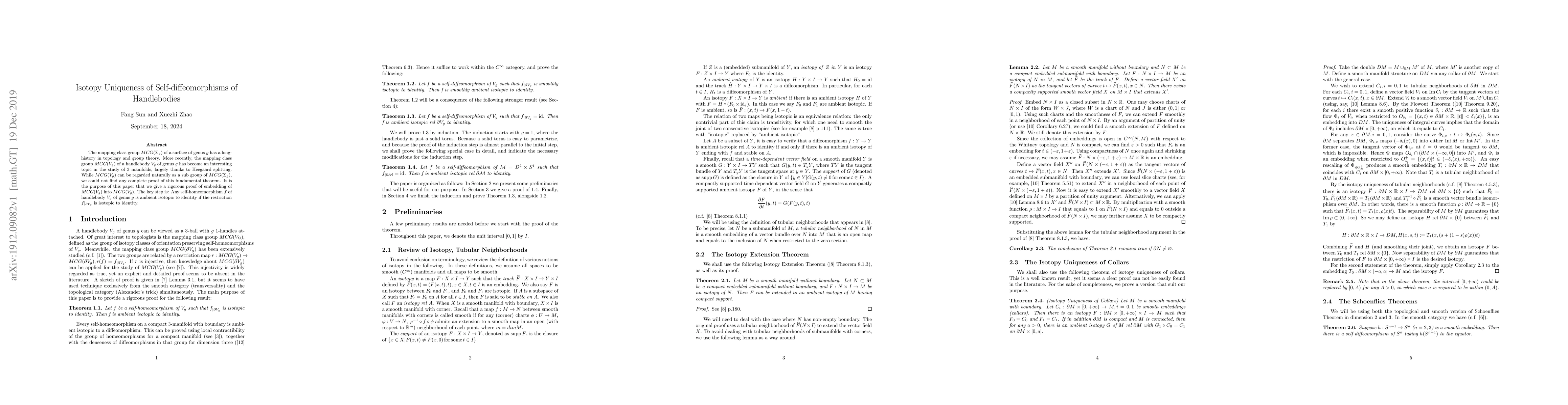 Thumbnail for Isotopy Uniqueness of Self-diffeomorphism of Handlebodies