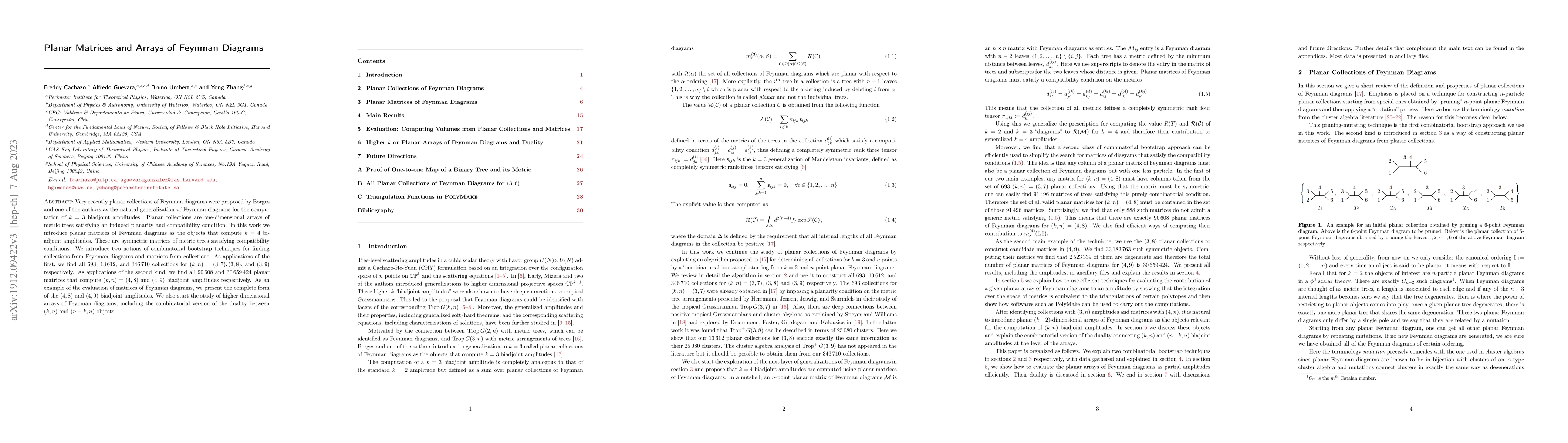 Thumbnail for Planar Matrices and Arrays of Feynman Diagrams