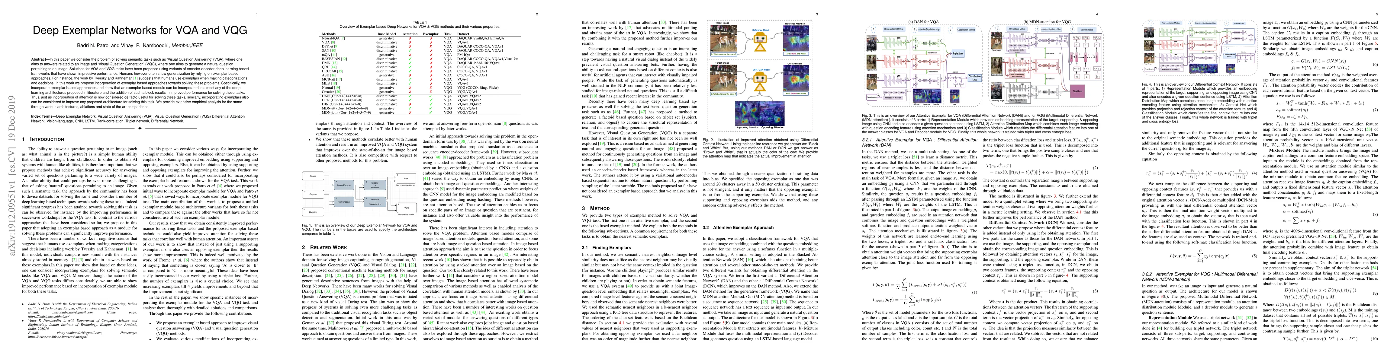 Thumbnail for Deep Exemplar Networks for VQA and VQG