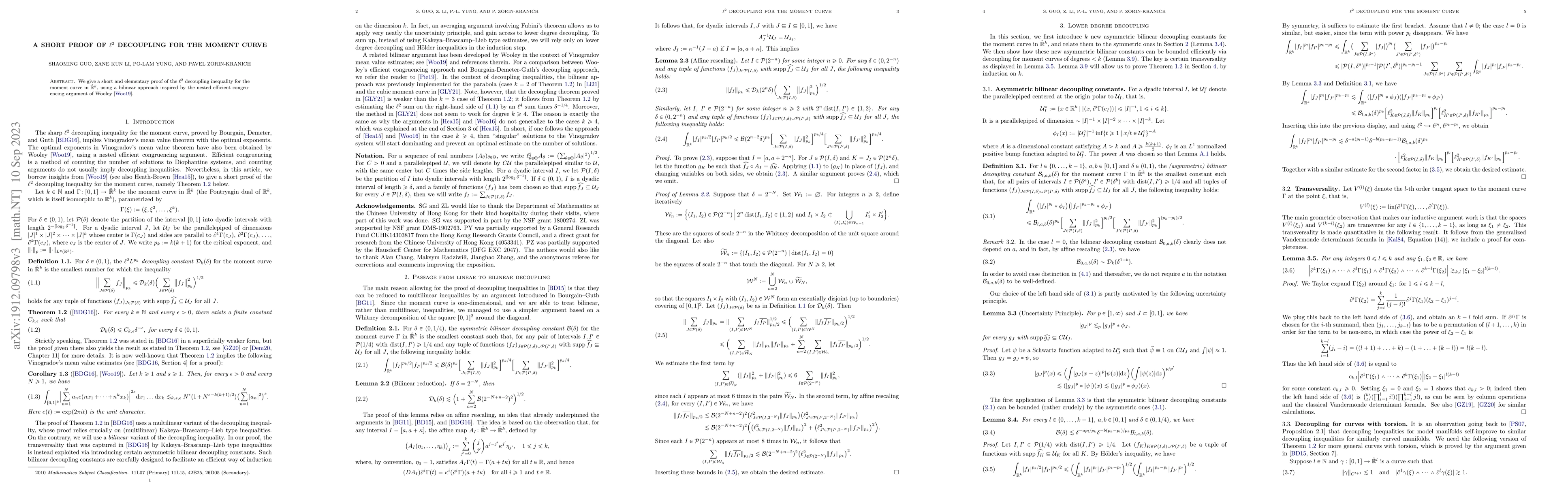 Thumbnail for A short proof of $\ell^2$ decoupling for the moment curve