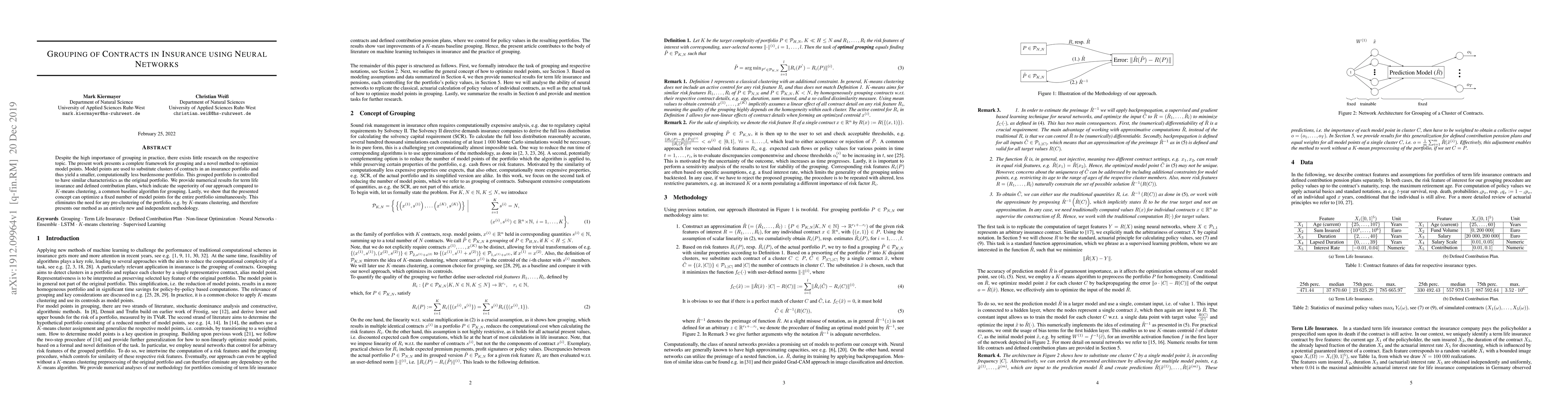 Thumbnail for Grouping of Contracts in Insurance using Neural Networks