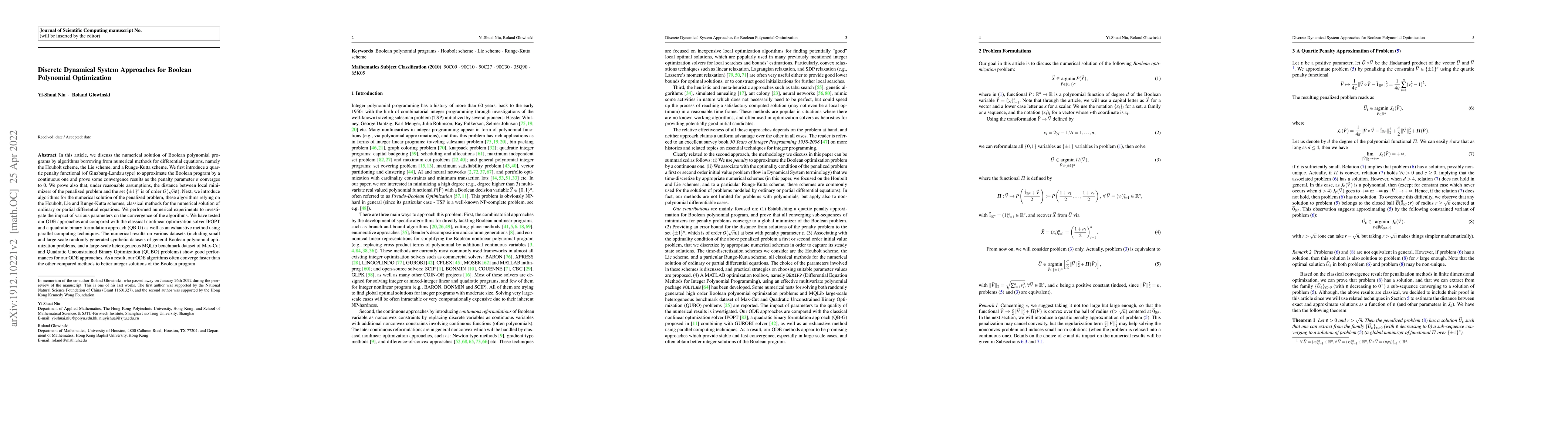 Thumbnail for Discrete Dynamical System Approaches for Boolean Polynomial Optimization