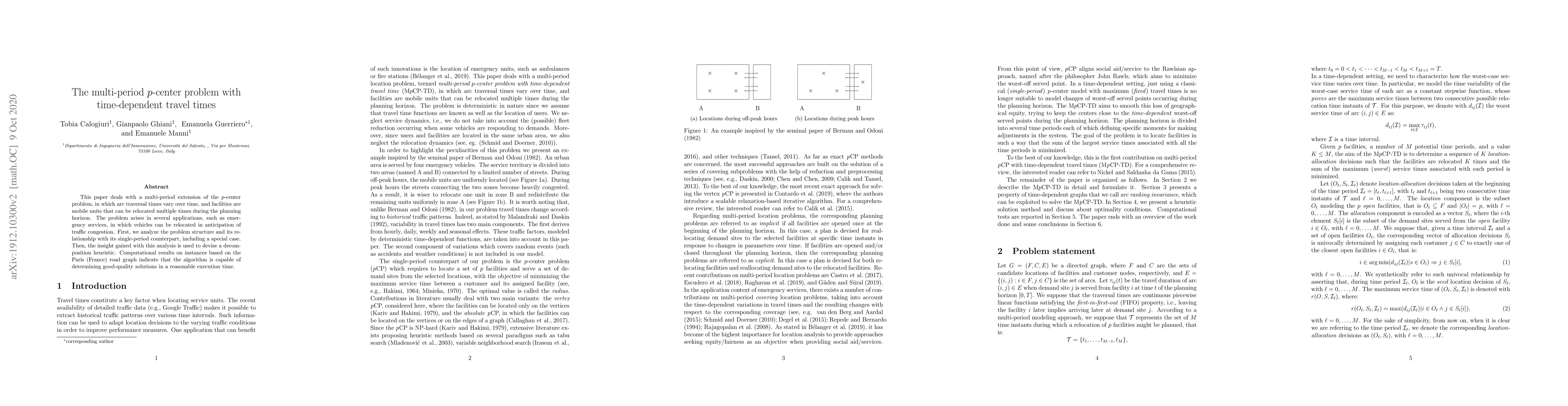 Thumbnail for The multi-period $p$-center problem with time-dependent travel times
