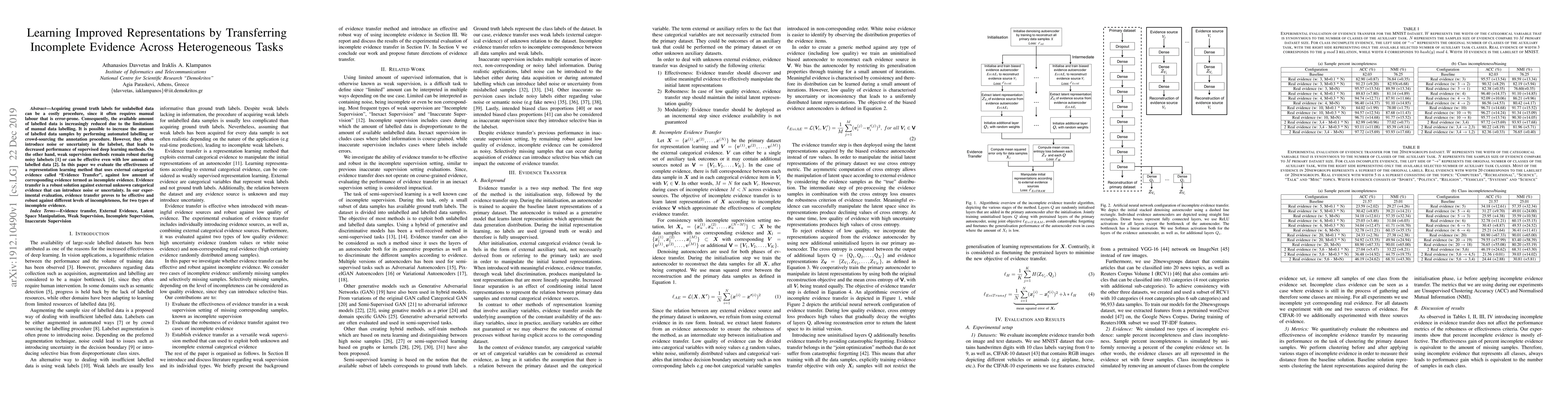 Thumbnail for Learning Improved Representations by Transferring Incomplete Evidence
  Across Heterogeneous Tasks