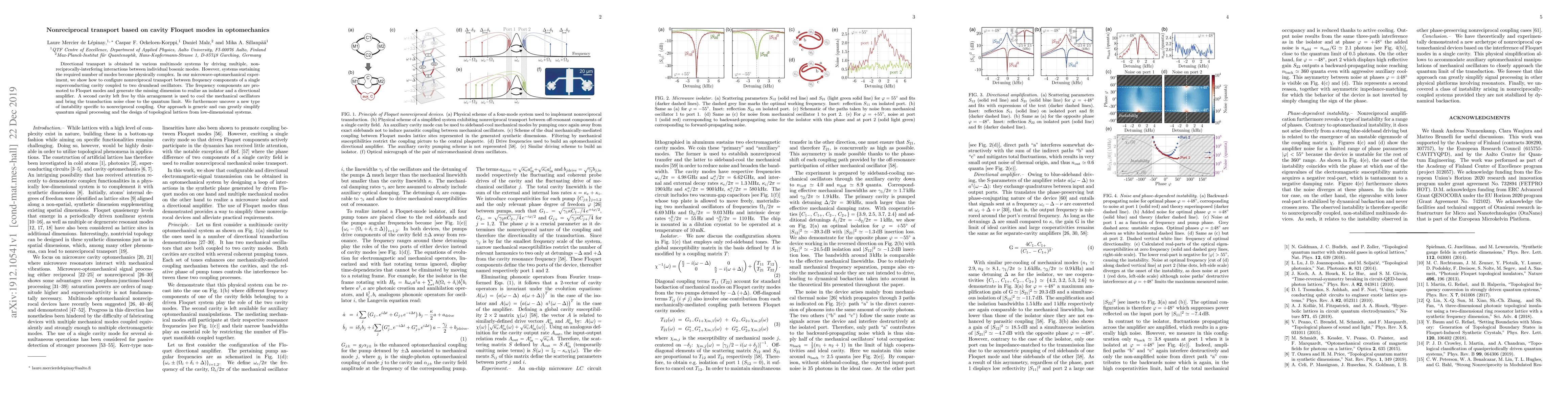 Thumbnail for Nonreciprocal transport based on cavity Floquet modes in optomechanics