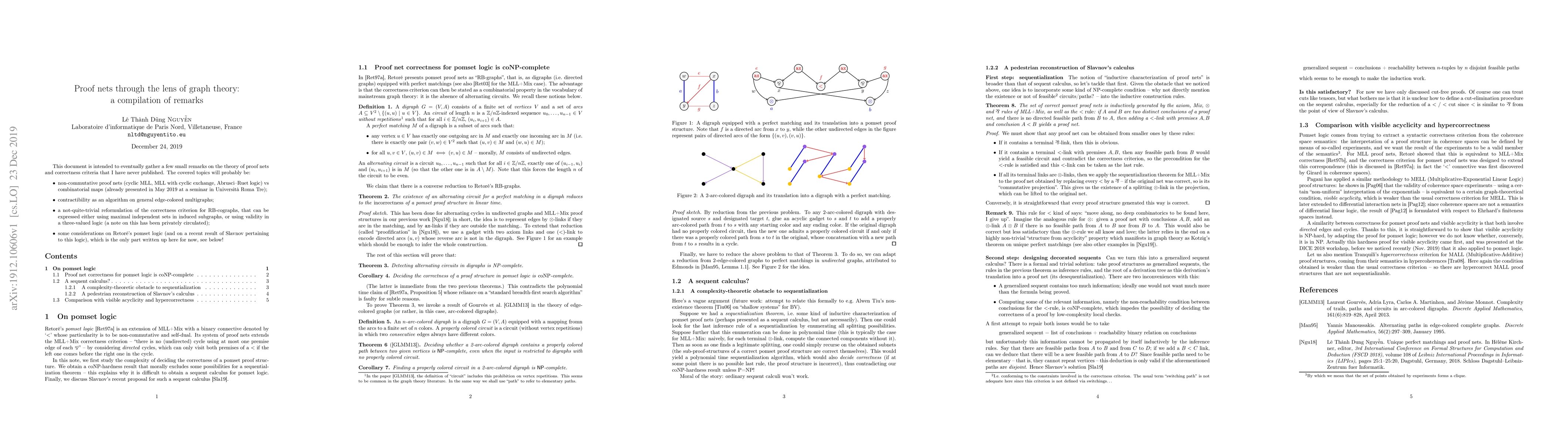 Thumbnail for Complexity of correctness for pomset logic proof nets