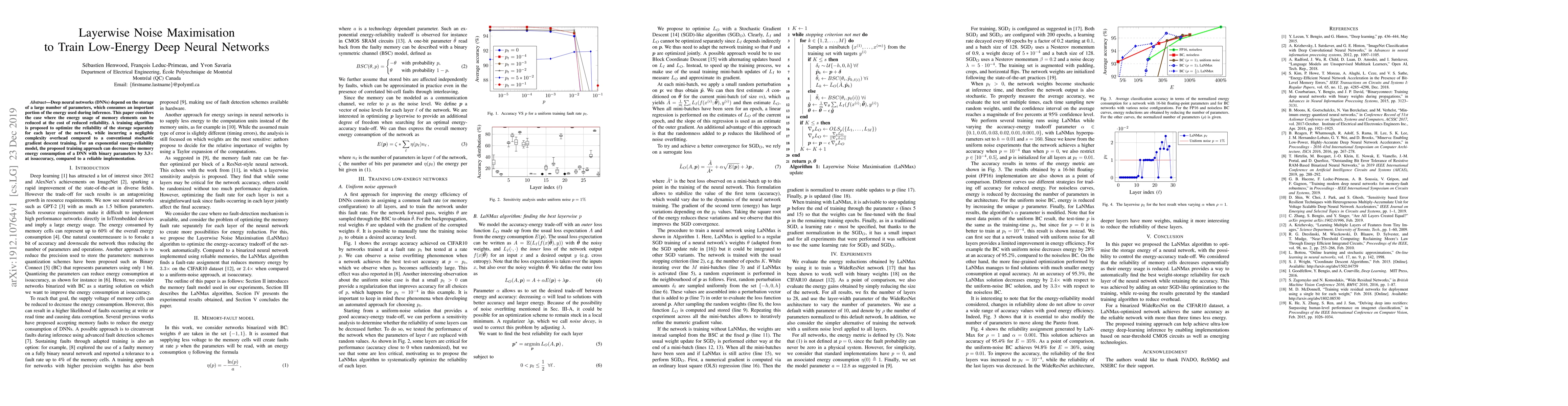 Thumbnail for Layerwise Noise Maximisation to Train Low-Energy Deep Neural Networks